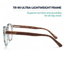 Large Round Blue Light Reading Glasses for Men & Women | R-729P