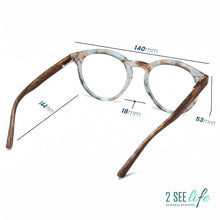Large Round Blue Light Reading Glasses for Men & Women | R-729P