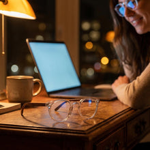 Premium TR-90 Large Round Anti Blue-Light Reading Glasses Men & Women | R-729P