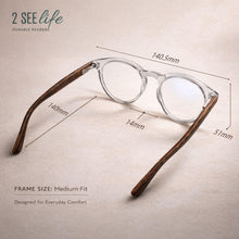 Premium TR-90 Large Round Anti Blue-Light Reading Glasses Men & Women | R-729P