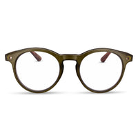 Large Round Blue Light Reading Glasses for Men & Women | R-729P