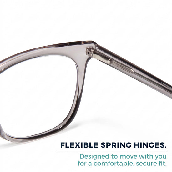 Clear Frame Blue Light Reading Glasses for Men & Women | R-771P