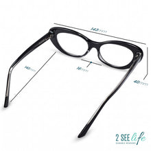 Retro Oval Cat Eye Reading Glasses for Women | R-803