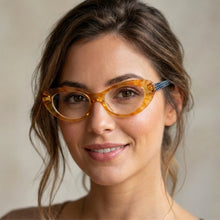 Retro Oval Cat Eye Reading Glasses for Women | R-803