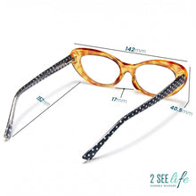Retro Oval Cat Eye Reading Glasses for Women | R-803