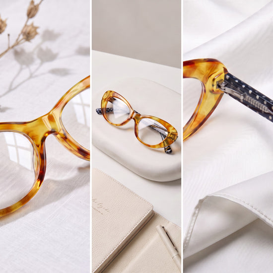Honey retro oval cat eye reading glasses for women – product photo 8 | R-803