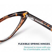 Tortoise colorful cat eye reading glasses for women – product photo 7 | R-806