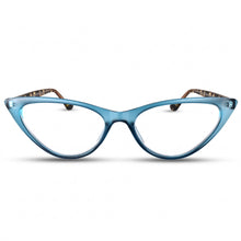 Turquoise colorful cat eye reading glasses for women – product photo 1 | R-806
