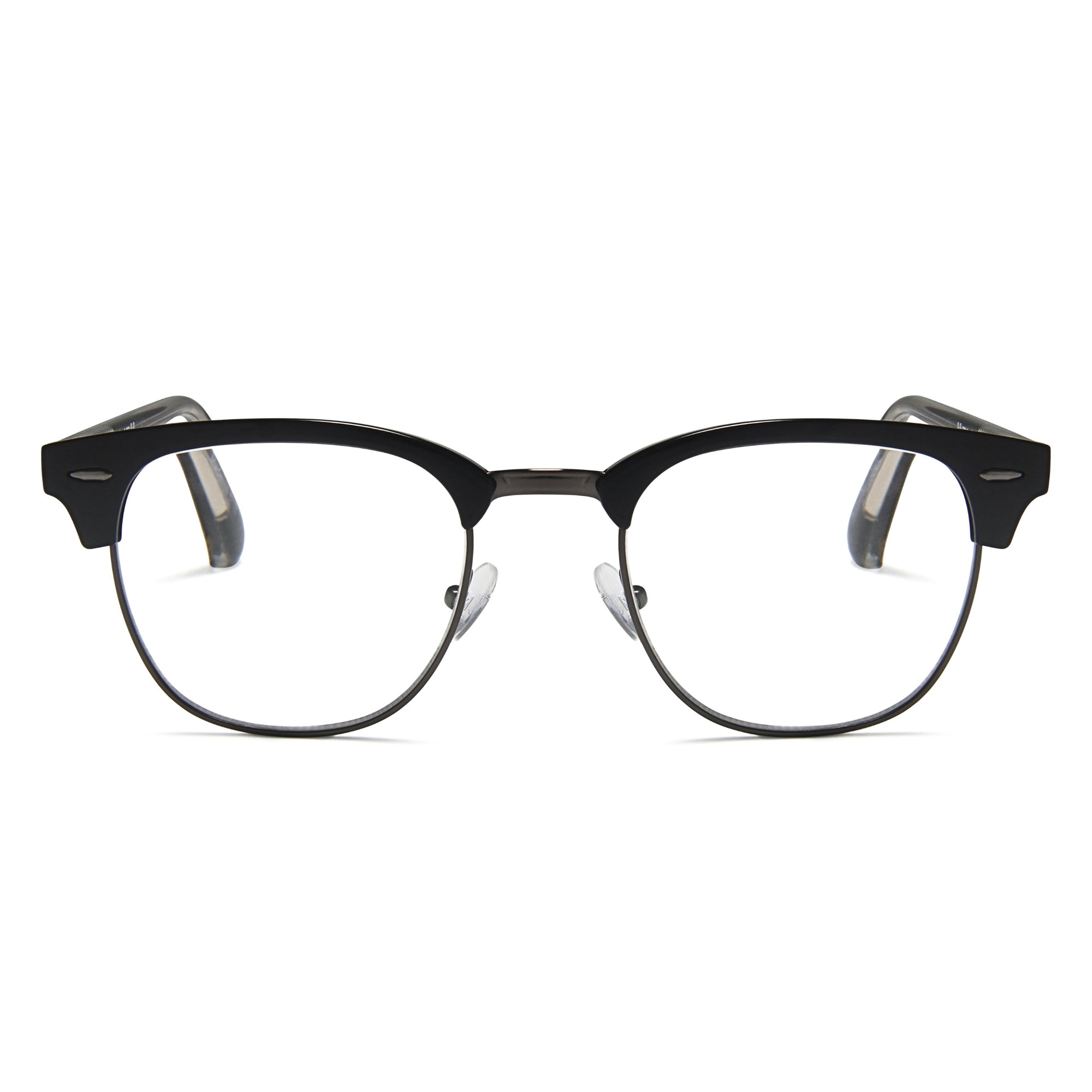 Gold Wire Rim Retro Browline Blue Light Reading Glasses 