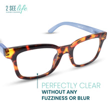 Large Tortoiseshell Blue Light Reading Glasses | R-856P