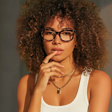 Large Tortoiseshell Blue Light Reading Glasses | R-856P