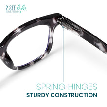 Large Tortoiseshell Blue Light Reading Glasses | R-856P