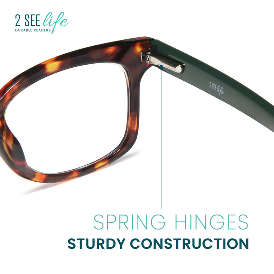 Large Blue Light Reading Glasses for Women | R-856P
