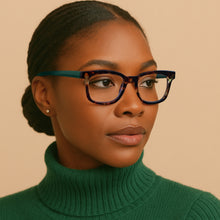 Large Tortoiseshell Blue Light Reading Glasses | R-856P