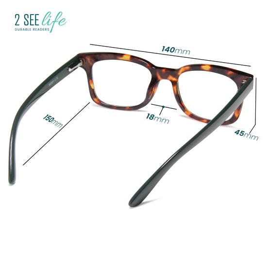 Large Blue Light Reading Glasses for Women | R-856P