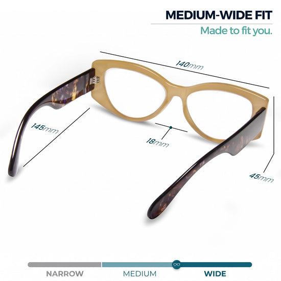 Vogue Oversized Cat Eye Reading Glasses for Women | R-867