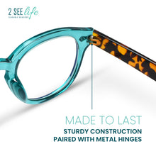 Retro Blue Light Reading Glasses For Women | R-895P