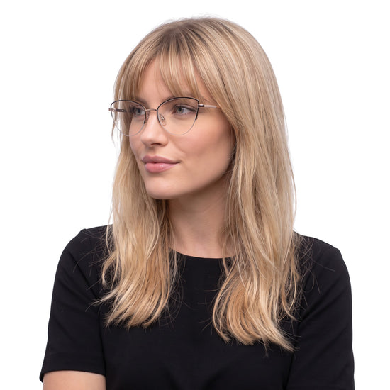 Beige tortoise metal cat eye reading glasses for women – product photo 3 | R-914