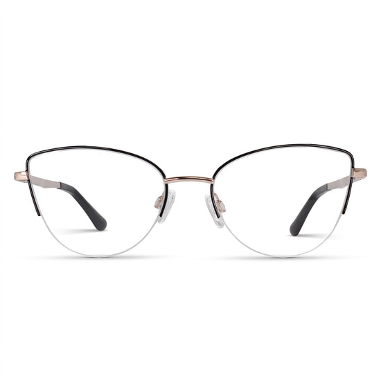 Black metal cat eye reading glasses for women – product photo 1 | R-914