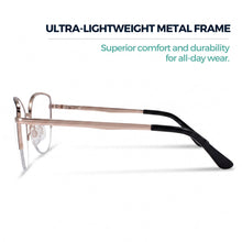 Black metal cat eye reading glasses for women – product photo 6 | R-914