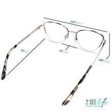 Metal Cat Eye Reading Glasses for Women | R-914