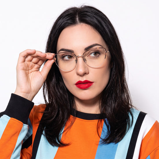 Tortoise metal cat eye reading glasses for women – product photo 2 | R-914