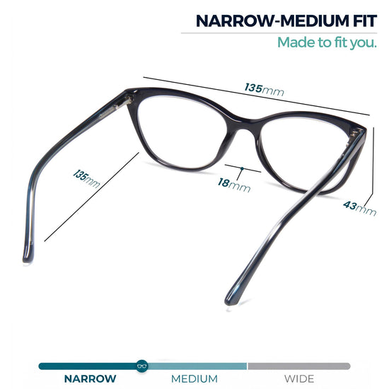 Vivid Cat Eye Reading Glasses for Women | R-934