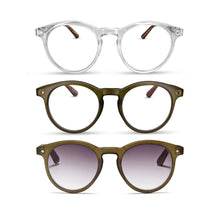 3-Pack Large Round Blue Light Reading Glasses | M-729P
