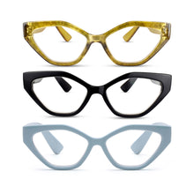 3-Pack Premium TR-90 Funky Cat Eye Reading Glasses for Women | M-805