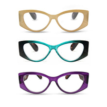 3-Pack Vogue Oversized Cat Eye Reading Glasses for Women | M-867