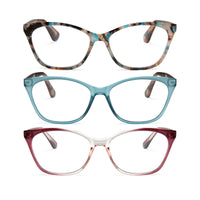3-Pack Modern Cat Eye Reading Glasses for Women | M-882P