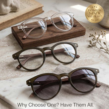 3-Pack Large Round Blue Light Reading Glasses | M-729P