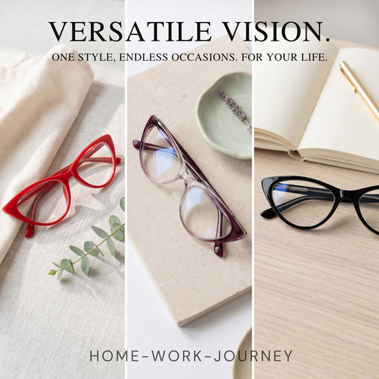 3-Pack Colorful Cat Eye Reading Glasses for Women | M-806