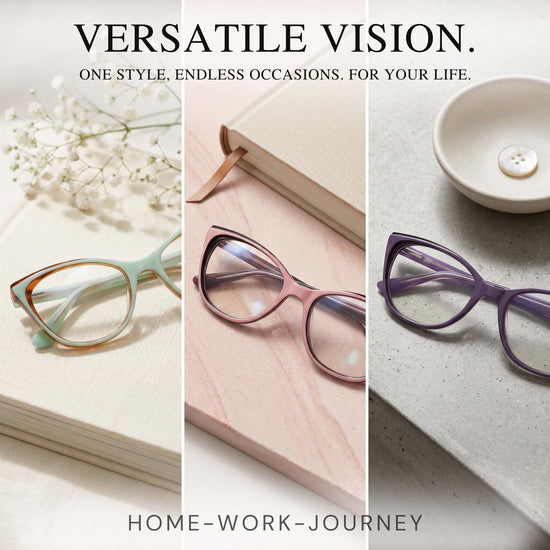 3-Pack Vivid Cat Eye Reading Glasses for Women | M-934