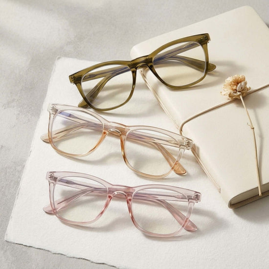3-Pack Clear Frame Blue Light Reading Glasses | M-771P
