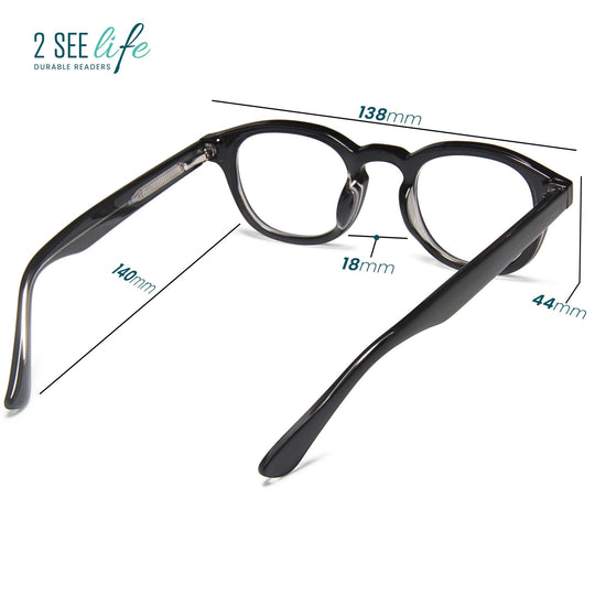 3-Pack Retro Blue Light Reading Glasses | M-895