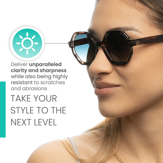 Oversized Hexagon Sunglasses for Women | C-5606
