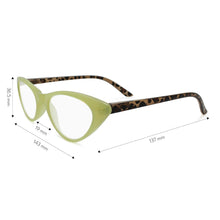 Funky Cat Eye Reading Glasses Women | R-806-Lime Yellow