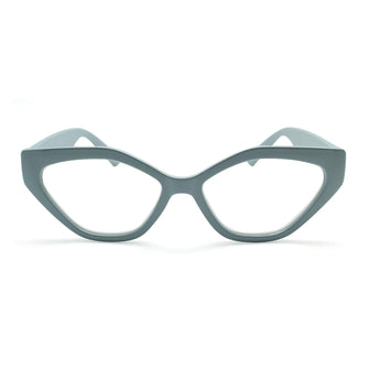 Geometric Cat Eye Reading Glasses for Women | R-805-Blue Pastel