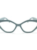 Geometric Cat Eye Reading Glasses for Women | R-805-Blue Pastel