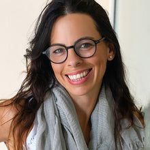 women wearing black round reading glasses 726