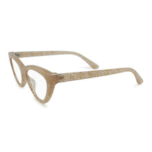 Crystals Sparkels Cat Eye Reading Glasses for Women | R-702-Tan