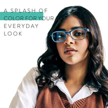 blue reading glasses women