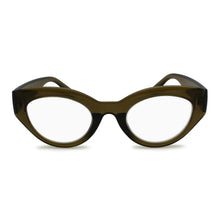 cat-eye glasses female Green Front