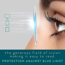 Clear Frame Blue Light Reading Glasses R-771P - 2SeeLife
