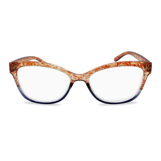 Dual Colored Tortoiseshell Cat Eye Women's Reading Glasses R-723 - 2SeeLife