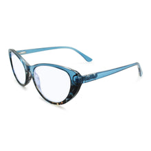 clear blue reading glasses 