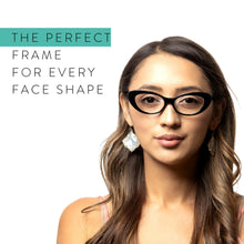 Oval Cat Eye Blue Light Reading Glasses Women l R-803P - 2SeeLife