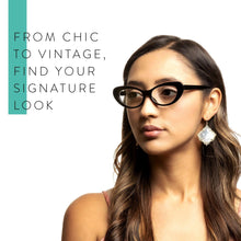 Oval Cat Eye Blue Light Reading Glasses Women l R-803P - 2SeeLife