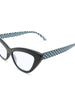 Polka Dots Cat Eye Reading Glasses with Blue Light | R-866P - 2SeeLife